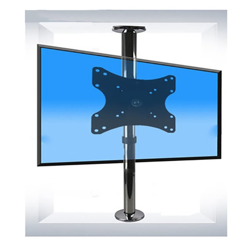 BG11-S Rotate Stainless Steel 19-40 Inch LCD TV Stand Mount Bracket in Partition Wall Height Adjust 66-82cm