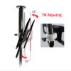 BG11-S Rotate Stainless Steel 19-40 Inch LCD TV Stand Mount Bracket in Partition Wall Height Adjust 66-82cm view 4
