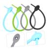 Cabilock Food Grade Bundling Rope 8 Pack Reusable Silicone Ties Bread Ties Cord Wraps for Kitchen Random Color view 4