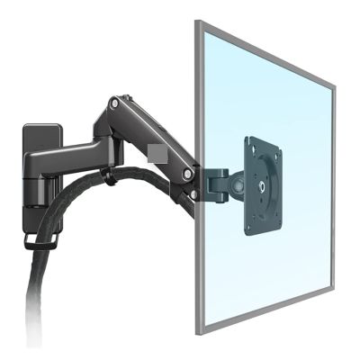 F150 Gas Spring 24-35 Inch LED TV Wall Mount Monitor Holder Ergonomic Mount Arm Max. VESA 100 * 100mm Load 3-12kgs (Color : Black)