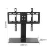 Tv Stand Mount, Table Top Tv Stand with 8Mm Thick Tempered Glass Base, Tabletop Tv Base with Multiple Protection Design, Fits 26-32 Inch Low Profile Tvs view 2