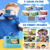 Kids Camera Instant Print, LETSHAHA Christmas Birthday Gifts for Toddler Girls Boys Age 3-12, 24MP & 1080P Selfie Digital Camera with 3 Roll No-Ink Print Paper 32GB SD Card - Blue view 4
