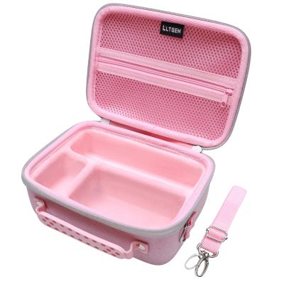 Camera Case Compatible with Sony Alpha ZV-E10 / ZV-1F / ZV-1 / ZV-1 II Vlog Camera with Shoulder Strap by LTGEM, Fits Vlogger Accessory Kit Tripod and Microphone, Pink
