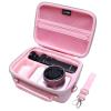 Camera Case Compatible with Sony Alpha ZV-E10 / ZV-1F / ZV-1 / ZV-1 II Vlog Camera with Shoulder Strap by LTGEM, Fits Vlogger Accessory Kit Tripod and Microphone, Pink view 4