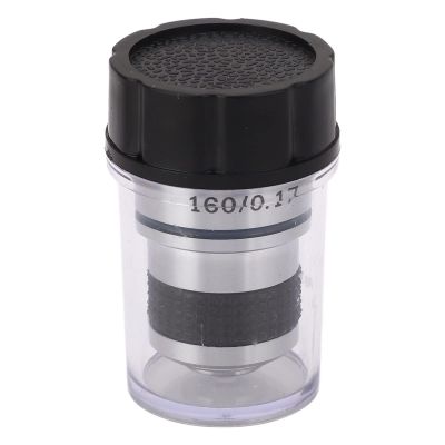 XHTLLO 60X Achromatic Microscope Objective, RMS Thread Microscope Achromatic Objective Lens, 185 Optical Glass Objective Lens, Microscope Parts