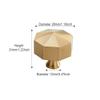 FJYDM 10 Pack Cabinet Knobs, Gold Brass Drawer Knobs, Diamond Shape Solid Furniture Knobs, with Screws for Wardrobe Shoe Cabinet Dresser Cupboard (Color : Gold, Size : Diameter 28mm) view 2
