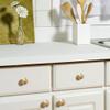 FJYDM 10 Pack Cabinet Knobs, Gold Brass Drawer Knobs, Diamond Shape Solid Furniture Knobs, with Screws for Wardrobe Shoe Cabinet Dresser Cupboard (Color : Gold, Size : Diameter 28mm) view 3