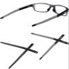 MYCOURAG 2 Pairs Replacement Temples Arms Legs Compatible with Oakley Crosslink Pitch Series Glasses - Black&Grey view 1