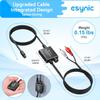 eSynic Portable Optical to RCA Adapter-Volume Control-Built in Voice Amplifier Chilp- 192kHz DAC Converter with 7ft Cable-Plug & Play- for Gaming Console/Blu-Ray/DVD/HDTV to R/L Stereo Audio System view 2