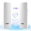 KuWFi 5.8G 3KM Gigabit Wireless WiFi Bridge Point to Point Outdoor Work for Starlink Satellite Signal Extend Outdoor Super Long Range WiFi Router Bridge 1000Mbps Ethernet Port 24V PoE Power 2-Pack view 1