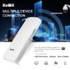 KuWFi 5.8G 3KM Gigabit Wireless WiFi Bridge Point to Point Outdoor Work for Starlink Satellite Signal Extend Outdoor Super Long Range WiFi Router Bridge 1000Mbps Ethernet Port 24V PoE Power 2-Pack view 2
