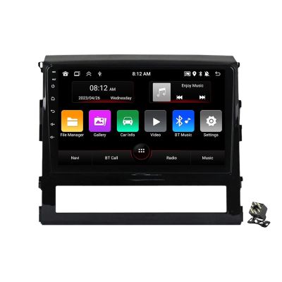CARUENT Android 12 for Toyota Land Cruiser 200 2015-2018 Car Stereo Radio GPS Navigation 9'' Screen Multimedia Player with FM RDS WiFi BT Carplay/Android Auto SWC+Backup Camera,M90s/1+32g