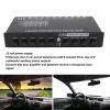 5 Band Car Amplifier Graphic Equalizer, 50-130hz 5 Bands EQ Car Audio Equalizer, Digital Sound Equalizer with CD AUX Input Select Switch Front Rear Sub Output for Car Stereo view 3