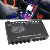 5 Band Car Amplifier Graphic Equalizer, 50-130hz 5 Bands EQ Car Audio Equalizer, Digital Sound Equalizer with CD AUX Input Select Switch Front Rear Sub Output for Car Stereo view 4