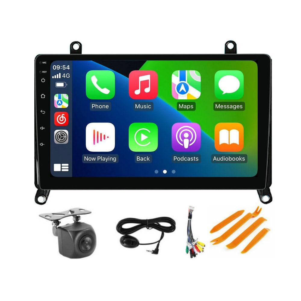 4+64GB 8-Core 9" Car Radio Stereo for Toyota Hiace H300 6 GranAce 2019 2020 2021 2022 Dash Kit, Android 13 GPS Navigation Multimedia Player with Car-Play Android Auto/Rear View