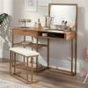 Pemberly Row Engineered Wood Vanity in Sindoori Mango/Natural Finish view 4