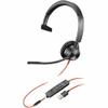 Poly Blackwire 3315 USB-A Headset TAA - Microsoft Teams Certification - Mono - Mini-phone (3.5mm), USB Type A - Wired - 32 Ohm - 20 Hz - 20 kHz - On-ear - Monaural - Ear-cup - 7 ft Cable - Omni-direct view 1