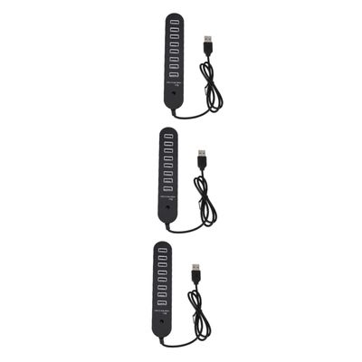 jojofuny 3pcs Type 8 Port 2.0 Hub Long Cord Extra Ports for Laptop Phone Tablet Fast Data Transfer