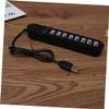 jojofuny 3pcs Type 8 Port 2.0 Hub Long Cord Extra Ports for Laptop Phone Tablet Fast Data Transfer view 2