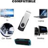 10 Pack USB Flash Drive Free Customized Personalized Logo, Custom Name USB 2.0 Metal Portable Disc, USB Thumb Drive Memory Stick Customized Logo for Company Advertising Individuals (64, GB) view 3