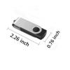 10 Pack USB Flash Drive Free Customized Personalized Logo, Custom Name USB 2.0 Metal Portable Disc, USB Thumb Drive Memory Stick Customized Logo for Company Advertising Individuals (64, GB) view 4