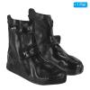 PATIKIL XL Waterproof Silicone Shoe Cover, 1 Pair Reusable Non-Slip Overshoes Rain Galoshes Snow Boot Protector for Men and Women Rainy Outdoor, Black view 4