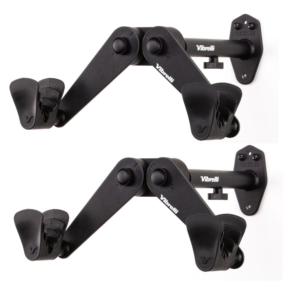 Vibrelli Bike Wall Mount - Horizontal Storage Rack for Hanging Bicycles in Home or Garage - Adjustable Bike Hanger, Holder - Wall Bike Rack Hooks for Bicycles - Mountain, Road, Hybrid