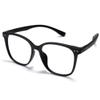 ZanyLen Blue Light Blocking Glasses Oversized Women/Men Computer Gaming Glasses Square Lightweight TR90 Full Vintage Black Frame Anti Glare/UV400 Clear Lens view 1