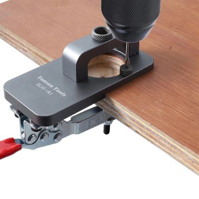 DEMCAY 35mm Hinge Boring Jig Kit Woodworking Hole Drilling Guide Locator Tool for Door Cabinets Woodworking DIY Woodworking Tools (Color : Type B)