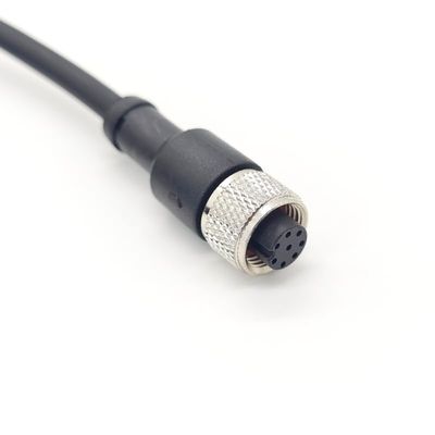 FOWIUNYE M12 8 Pin Female Connector Cable, A Code Straight Aviation Plug Electrical Cable PVC Industrial Molded Cable for Industrial Automation Control Fieldbus Module 4A 60V AWG24 10 Meter