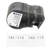 Brady Self-Laminating Vinyl Label Tape for Label Printer BMP51/BMP53/M511 - Self Adhesive Printer Labels - Black on White, Transparent (31,75 mm (W) x 7,62 m (L)) - M5C-1250-427 view 1