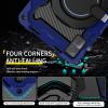 Military-Grade Silicone Cover for Xiaomi Redmi Pad SE 11'' 2023, 360 Rotating Stand with Shockproof Full Body Protective Case, Heavy-Duty Tablet Cover for Kids with Shoulder Strap (Dark Blue) view 3