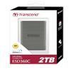 Transcend 2TB External SSD, USB 3.2 Gen 2 (20Gbps), Up to 2,000MB/s, Portable SSD with USB-C Cable, for Steam Deck, ROG Ally, MSI Claw, Windows&Mac, iPhone, iPad, Android, PS5, Xbox, Smart TV view 2