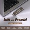Transcend ESD330 512GB External SSD, Up to 1,050MB/s, Type C USB Flash Drive for iPhone17/16/15/iPad/Mac/Windows/Android/Tablet/PC/Gaming Console, Portable SSD with Retractable Connector Metal Case view 4