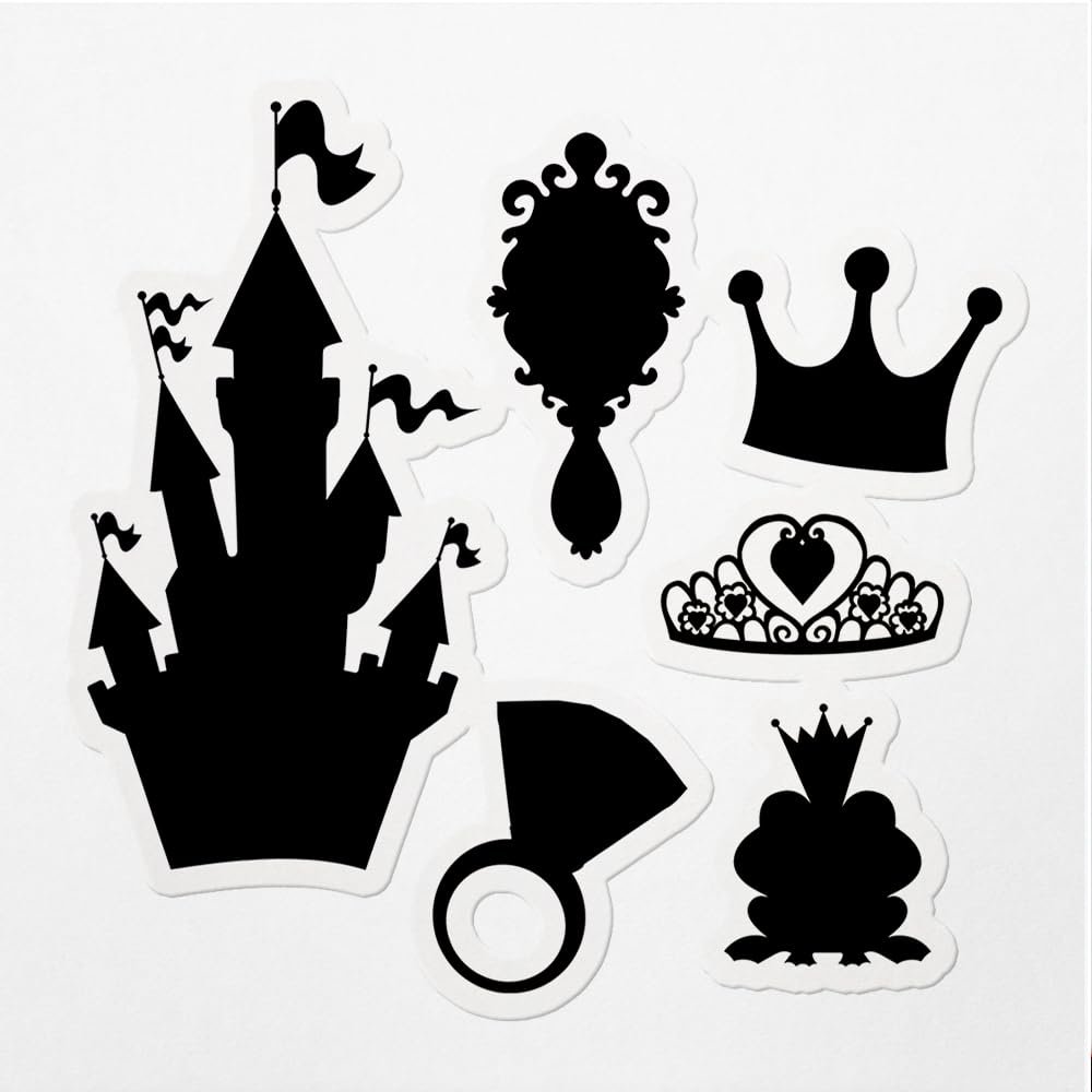 Decal Stickers of Princess Premium Indoor (No Waterproof) Vinyl Decal Stickers for Laptop Phone Accessory Helmet Car Window Mug Tuber Cup Door Wall Decoration - USCVER3c9189aBL0124
