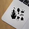 Decal Stickers of Princess Premium Indoor (No Waterproof) Vinyl Decal Stickers for Laptop Phone Accessory Helmet Car Window Mug Tuber Cup Door Wall Decoration - USCVER3c9189aBL0124 view 3