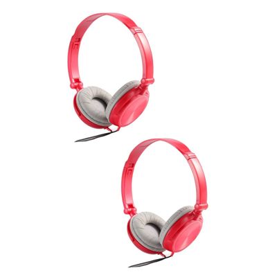 jojofuny 2pcs Bass Headphones Microphone Over Ear Headset for Pc Laptop Tablet Sound Quality Headphones Volume Control