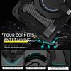 Military-Grade Silicone Cover for Xiaomi Redmi Pad SE 11'' 2023, 360 Rotating Stand with Shockproof Full Body Protective Case, Heavy-Duty Tablet Cover for Kids with Shoulder Strap (Black) view 3