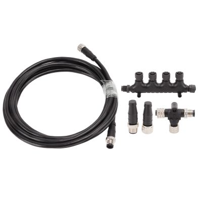CFTGIW Simrad Networks 5 Pin Marine Backbone Drop Cable Thread, Premium ABS Material, IP67 Simple Installation, CFTGIWgkom93v2tw