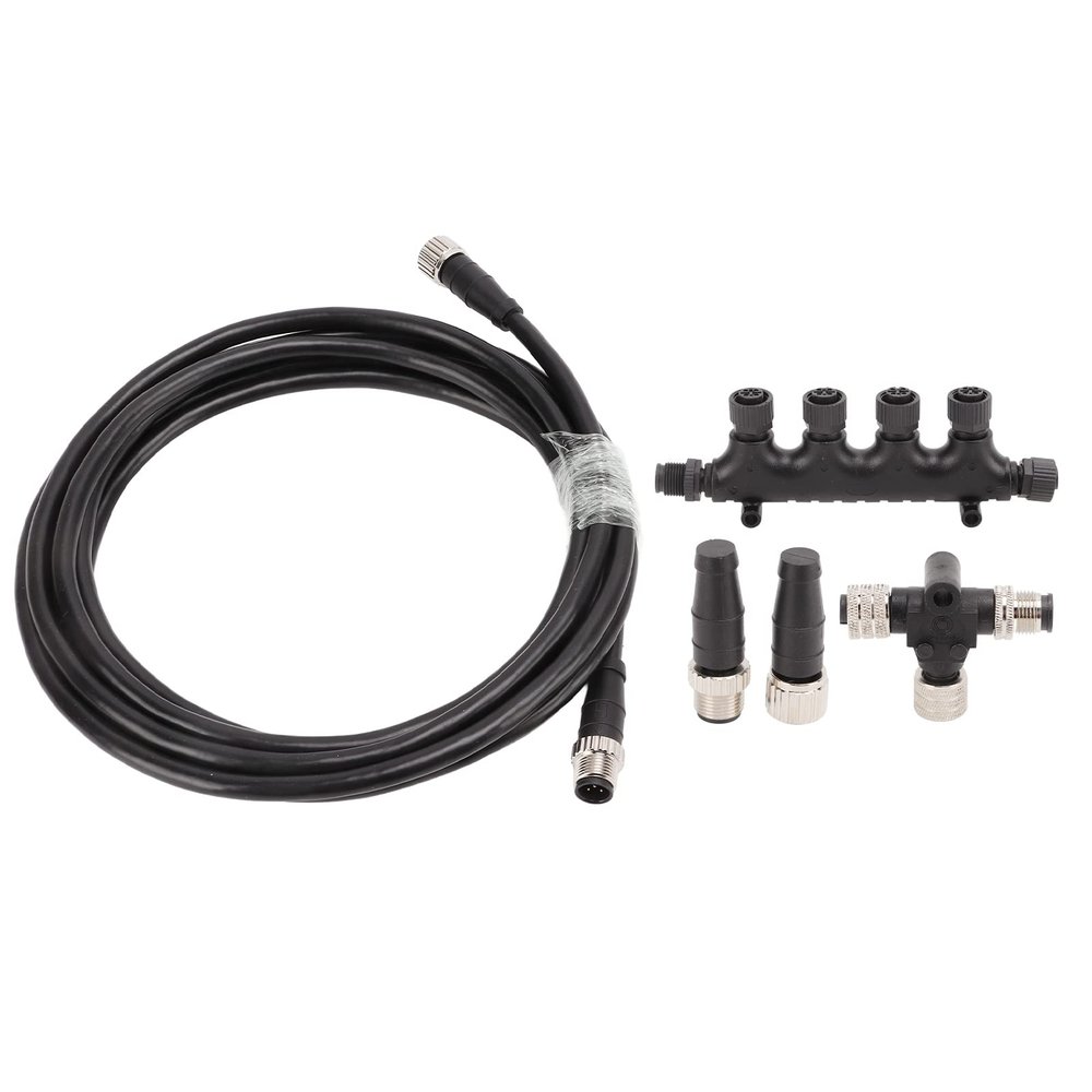 CFTGIW Simrad Networks 5 Pin Marine Backbone Drop Cable Thread, Premium ABS Material, IP67 Simple Installation, CFTGIWgkom93v2tw