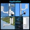 2Pcs Bridge Bracket Mount Stainless Steel 150 Adjustable J Pole Mount Universal Accessory for Outdoor Antenna CPE view 4