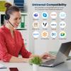 TruVoice BT75 Wireless Bluetooth Headset with V5.2 USB Dongle | Noise Suppression Speakers and NC Microphone | Fast Charging with 22 Hour Talk Time - Connects with 2 Devices Simultaneously view 3