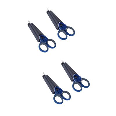BESPORTBLE 4sets Fishing Line Clippers Scissors for Fishing Multifunctional Stainless Steel Scissors Easy Cutting for Braided Line Soft Lures Random Color