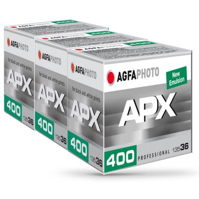 AgfaPhoto APX 400-36 Triple Pack Black/White Picture Film