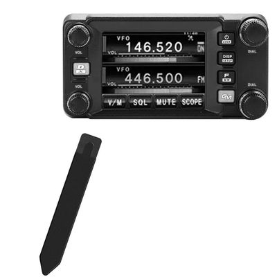 BoxWave Stylus Pouch Compatible with Yaesu FTM-400XDR - Stylus PortaPouch, Pen Stylii Holder Carrier Portable Self-Adhesive - Jet Black