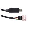 Industrial F1T`D2I FT232RL USB UART TTL 5V 3V3 to 6PIN 0.1" Pitch Jumper Download Cable TTL-232R-5V VCC GND TXD RXD CTS RTS(3m,TTL 5V 1X6P) view 3