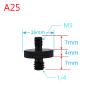 JAGTRADE Tripod Conversion Screw Upgrade Screw Adapter Thread for Tripod Accessories Camera Mount 1/4 Female/ 1/4 Male to M6- Aluminum view 2