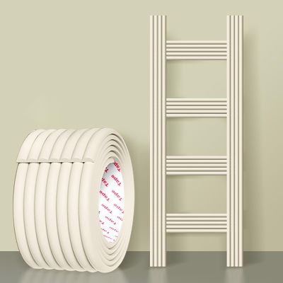 Bunk Bed Ladder Pads Safety Cover Dormitory, Adjustable Edge Protector for Stair Steps Traction Treads, Non Slip Strong Adhesive Furniture Table Corner Guards Foam Padding ( Color : Beige , Size : 15m