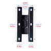 GLigeT Monitor Speaker Stands Audio Stand Speaker Wall Mount Bracket Media Equipment Hanger Retractable Speaker Stand Load-Bearing 45kg Black Studio Monitor Stand view 4