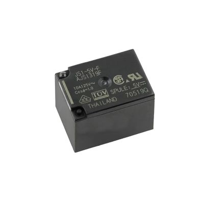 TOBAYA Relays JS1-5V-F JS1-12V-F JS1-24V-F AJS1319F AJS1311F AJS1312F 5Pin 10A 125V (Size : 10PCS JS1-12V-F)